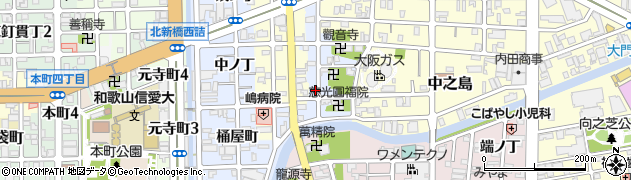 和歌山県和歌山市北新金屋丁周辺の地図