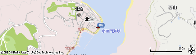 徳島県鳴門市瀬戸町北泊北泊77周辺の地図