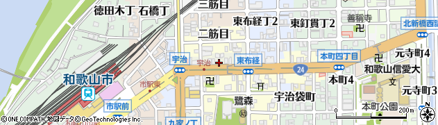 和歌山県和歌山市一筋目周辺の地図