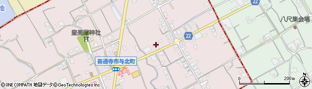 香川県善通寺市与北町671-1周辺の地図