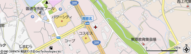 香川県善通寺市与北町3342周辺の地図