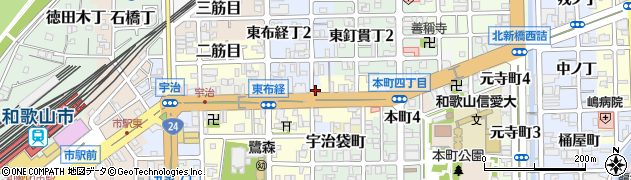 和歌山県和歌山市山吹丁1周辺の地図
