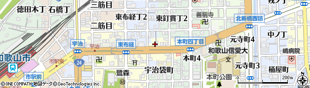和歌山県和歌山市山吹丁7周辺の地図