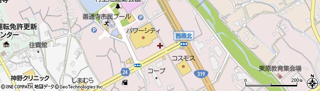 香川県善通寺市与北町3291周辺の地図