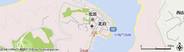 徳島県鳴門市瀬戸町北泊北泊173周辺の地図