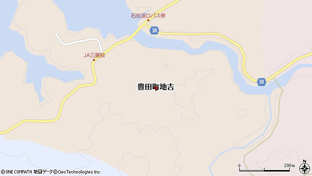 〒750-0432 山口県下関市豊田町地吉の地図