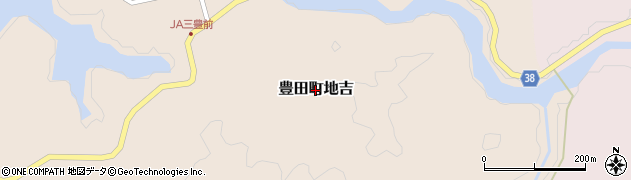山口県下関市豊田町大字地吉周辺の地図