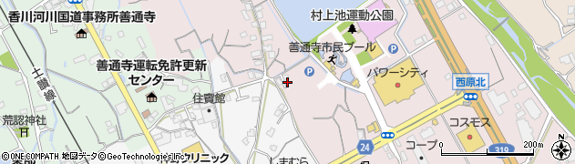 香川県善通寺市与北町3268周辺の地図