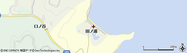 徳島県鳴門市瀬戸町室（田ノ浦）周辺の地図
