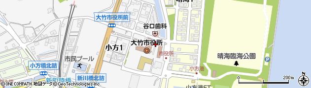 大竹市役所　上下水道局工務課下水道係周辺の地図