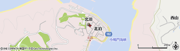 徳島県鳴門市瀬戸町北泊北泊180周辺の地図
