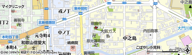 觀音寺周辺の地図