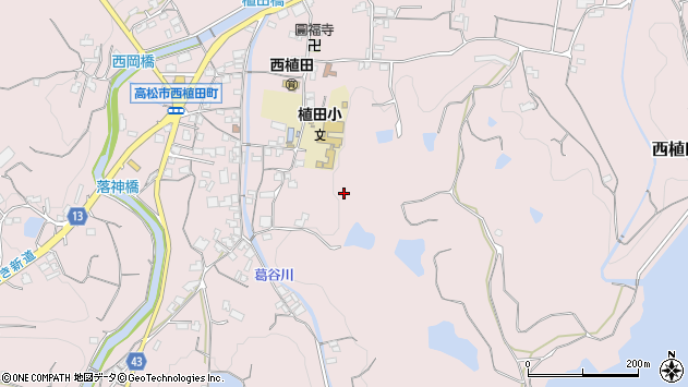 〒761-0445 香川県高松市西植田町の地図