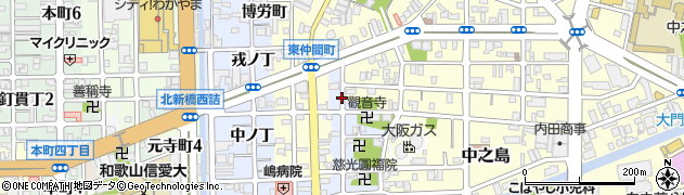 和歌山県和歌山市北新元金屋丁周辺の地図