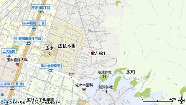 〒737-0121 広島県呉市広吉松の地図