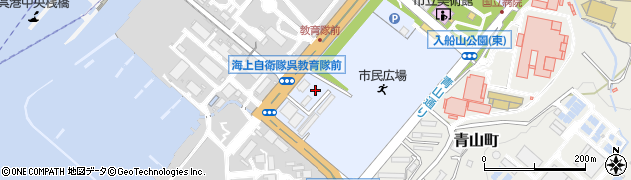 広島県呉市幸町周辺の地図