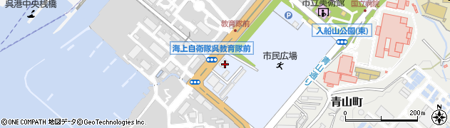 自衛隊広島地方協力本部呉地域事務所周辺の地図