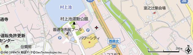 香川県善通寺市与北町3310周辺の地図