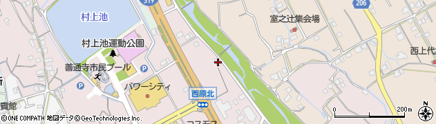 香川県善通寺市与北町3340周辺の地図