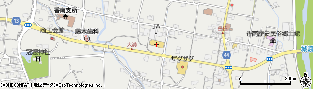 コメリハード＆グリーン高松香南店周辺の地図