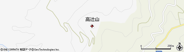 高辻山周辺の地図