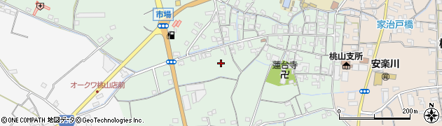 和歌山県紀の川市桃山町市場周辺の地図