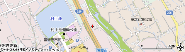 香川県善通寺市与北町3364周辺の地図