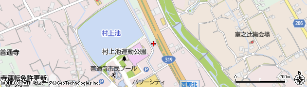 香川県善通寺市与北町3308周辺の地図