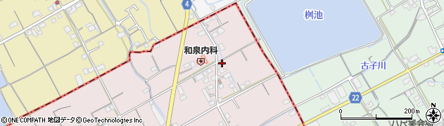 香川県善通寺市与北町741周辺の地図
