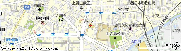 ダイソー和歌山中之島店周辺の地図