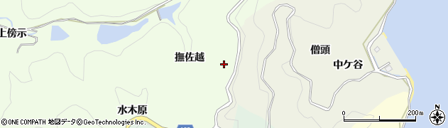 徳島県鳴門市瀬戸町大島田撫佐越周辺の地図