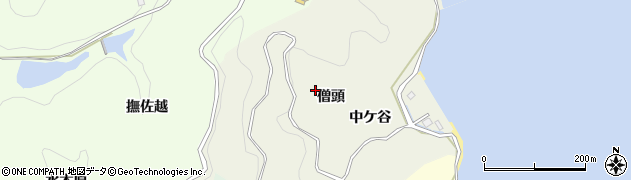 徳島県鳴門市瀬戸町室（僧頭）周辺の地図