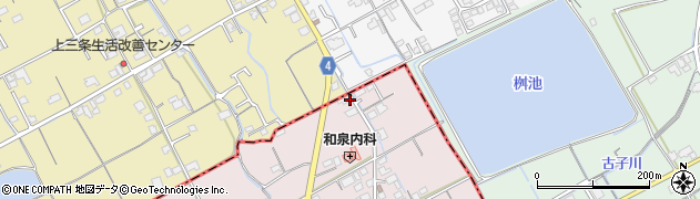 香川県善通寺市与北町748周辺の地図