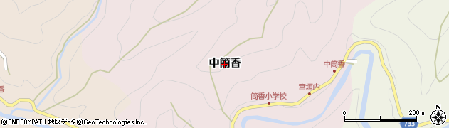 和歌山県高野町（伊都郡）中筒香周辺の地図