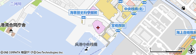 呉市海事歴史科学館（大和ミュージアム）周辺の地図