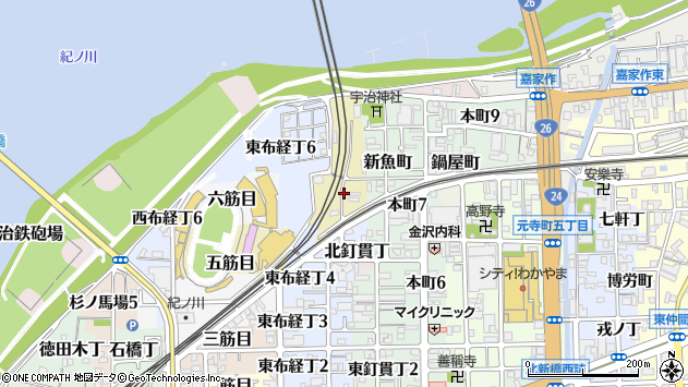 〒640-8075 和歌山県和歌山市源蔵馬場の地図