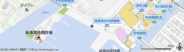 広島県呉市宝町周辺の地図