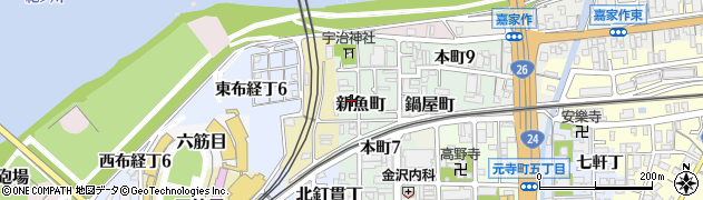 和歌山県和歌山市新魚町周辺の地図