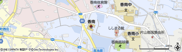 高松市役所　香南こども園周辺の地図