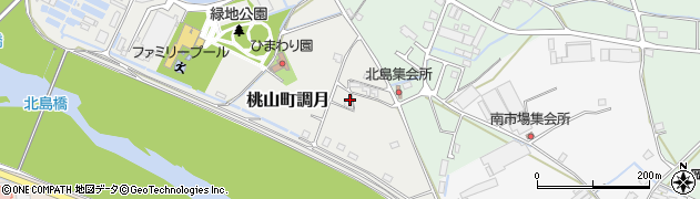 和歌山県紀の川市桃山町調月75周辺の地図