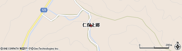 山口県山口市仁保上郷周辺の地図