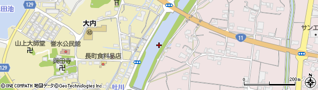 与田川周辺の地図