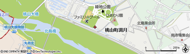 和歌山県紀の川市桃山町調月5周辺の地図