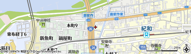 和歌山県和歌山市嘉家作丁22周辺の地図
