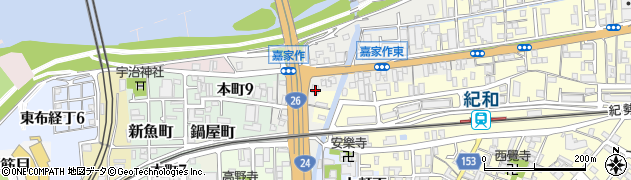 和歌山県和歌山市嘉家作丁24周辺の地図