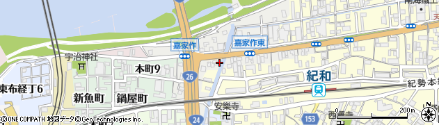 和歌山県和歌山市嘉家作丁29周辺の地図