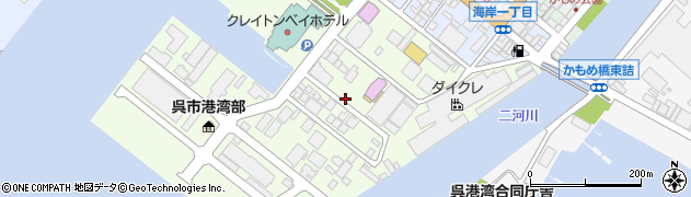 広島県呉市築地町周辺の地図