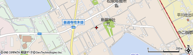 香川県善通寺市木徳町周辺の地図