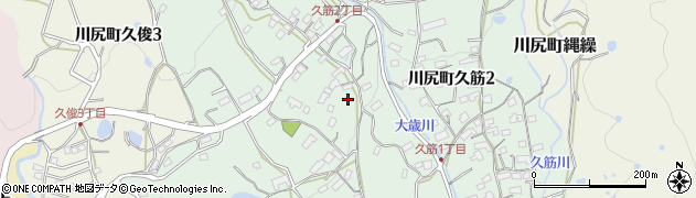 広島県呉市川尻町久筋周辺の地図