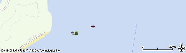 岩島周辺の地図